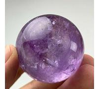 HXSCOO Guardiano Naturale Sfera di Ametista Pietra preziosa Grezza Regali Artigianali lucidati Cristallo di Quarzo Viola Sfera di Pietra Guarigione Decorazione Domestica (Size : 3.5-4cm)