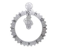 HXSD Orologio da Parete A Ingranaggi con Ingranaggi in Movimento Silenzioso, Grande Orologio al Quarzo con Ruota delle Ore, per Casa, Ufficio, Arredamento della Camera