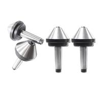 HXSMOZ 1 pz D60 D80 D100 MT2 MT3 MT4 MT5 Morse Tapper Cono Testa a Fungo Centro Rotante Tipo Ombrello Tornio CNC Ditale Live(75deg,MT3-D100)