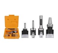 HXSMOZ Un Set MT2 MT3 MT4 C20 C25 BT30 BT40 NT30 NT40 R8 M10 M12 M16 + F1 2 Pollici 50 Testa di alesatura 12 mm Barra di alesatura for fresatrice(12mm-9PCS(Only Rod))