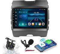 HXSQcar Android 14 Radio per Auto Navi per Edge 2015-2018 9" Schermo Radio con Supporto Wireless Carplay Android Car GPS Navigazione Bluetooth 5.0 HiFi FM 5G-WiFi SWC Telecamera Mic,M700s