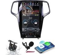 HXSQcar Android 15 Car Radio Navi per J-eep Grand Cherokee 2014-2019 13.6" Schermo Lettore multimediale per Auto con Navigazione GPS Carplay HiFi FM 5G-WiFi SWC DSP Mic Camera,8g+256g