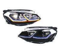 HXVGEGKPYK Proiettore Anteriore Per Golf 7 MK7 VII 2013-2017 Non Per GTI Non Per Xenon Modello Sequenziale Indicatori Direzione LED Faro Anteriore Gruppo Lampade Per Auto Fari Anteriori Auto