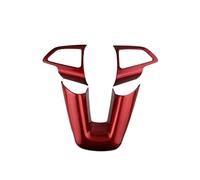 HXVGEGKPYK Rifiniture Interne per Auto per Focus MK3 2015 2016 2017 2018 ABS Volante Pulsante Interruttore Paillettes Copertura Accessori Interni Auto Striscia per Cruscotto(Dark Red)