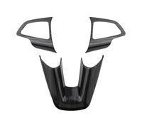 HXVGEGKPYK Rifiniture Interne per Auto per Focus MK3 2015 2016 2017 2018 ABS Volante Pulsante Interruttore Paillettes Copertura Accessori Interni Auto Striscia per Cruscotto(Wooden Black)