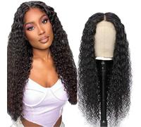 Hxxcoup #1b Colore Nero Naturale 13x6 Pizzo Frontale Parrucca Dei Capelli Umani 100% Non Trattati Brasiliano Remy Vergine Densità 180% Onda Profonda Indossare E Go Glueless Parrucche Dei Capelli Umani
