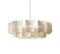 HXYSXHJUO Lampadari in Acrilico Wabi-sabi Wind Back To The Grain per Camera da Letto, Sala da Pranzo, Soggiorno, Bar, Lampada a Sospensione Rotonda Decorativa con LED SMD, Illuminazione MOD