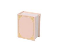 Hxyxbnhno Portagioie vintage a forma di libro, portatile, per anelli, pendenti e orecchini a perno, con chiusura