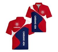 HXZESBLQW Polo da Uomo Comode in 3D per C.a.r.d.an.o A.D.A Stampa A Maniche Corte Patchwork T-Shirt Allenamento Maglietta Golf A Mezza Manica Morbida-HongLanSe||x_l
