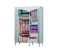HXZJUIKL Armadio aperto in tessuto singolo, armadio portatile con 2 ante per camera da letto, armadio in tessuto Oxford massiccio, 170 x 110 x 45 cm