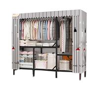 HXZJUIKL Armadio, armadio pieghevole in tela, organizer portatile per vestiti con asta appendiabiti, B-165 x 45 x 167 cm