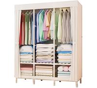 HXZJUIKL Armadio portatile in tessuto, armadio ad angolo in metallo, 126 x 170 x 45 cm