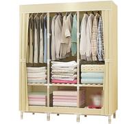 HXZJUIKL Armadio portatile in tessuto, armadio aperto, 126 x 170 x 45 cm
