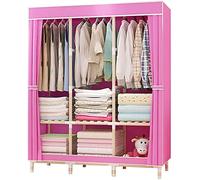 HXZJUIKL Armadio portatile in tessuto, armadio aperto, stabile, multifunzione, 126 x 170 x 45 cm