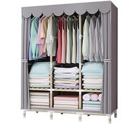 HXZJUIKL Armadio portatile in tessuto, armadio aperto, stabile, multifunzione, 126 x 170 x 45 cm