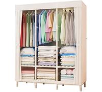 HXZJUIKL Armadio portatile in tessuto, armadio aperto, stabile, multifunzione, 126 x 170 x 45 cm