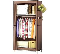 HXZJUIKL Armadio portatile in tessuto, armadio singolo, multifunzione, in tessuto non tessuto, ad alta densità, portatile, assemblato, stabile, 150 x 45 x 70 cm