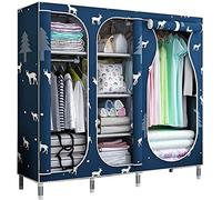 HXZJUIKL Armadio portatile in tessuto, grande armadio, camera da letto, armadio pieghevole Creativity 3 ante, 168 x 45 x 145 cm