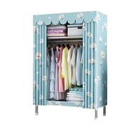 HXZJUIKL Armadio, scaffale portatile in tela con asta appendiabiti, mensole, armadio in tessuto, A-85 x 45 x 175 cm