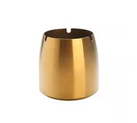 HXZJUIKL Posacenere Senza Coperchio Posacenere da Esterno Posacenere da Interno Posacenere in Acciaio Inox Posacenere Antivento Grande Bar in Metallo per Esterni,Oro-XL