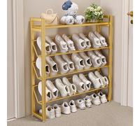HXZJUIKL Scarpiera a più livelli con design inclinato, scarpiera sottile, per armadio, corridoio, porta d'ingresso, dormitorio, scarpiera ultra sottile con design perforato (C, 63 x 18 x 94 cm)