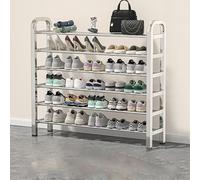 HXZJUIKL Scarpiera con poggiapiedi in rete laminata, scarpiera per armadio, ingresso, corridoio, camera da letto, soggiorno, bagno, balcone, laminato rimovibile (97 cm, 66 cm)