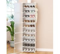 HXZJUIKL Scarpiera modulare con porta laterale, scaffale multifunzionale per ingresso, camera da letto, soggiorno, divisori staccabili per tutti i tipi di scarpe (1 colonna 10F)