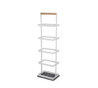 HXZJUIKL Scarpiera multistrato in metallo, scarpiera multiuso per atrio, camera da letto, scarpiera per adulti 27,9 x 19,1 x 93 cm (bianco B)