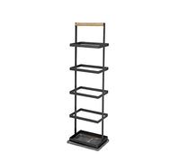 HXZJUIKL Scarpiera multistrato in metallo, scarpiera multiuso per atrio, camera da letto, scarpiera per adulti 27,9 x 19,1 x 93 cm (nero B)