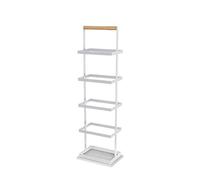 HXZJUIKL Scarpiera multistrato in metallo, scarpiera multiuso per atrio, camera da letto, scarpiera per adulti 27,9 x 19,1 x 93 cm (bianco A)