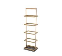 HXZJUIKL Scarpiera multistrato in metallo, scarpiera multiuso per atrio, camera da letto, scarpiera per adulti 27,9 x 19,1 x 93 cm (oro B)