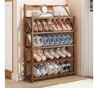 HXZJUIKL Scarpiera pieghevole in bambù, portatile e organizer per scarpe, per ingresso, non richiede installazione, scarpiera per corridoio, armadio, camera da letto, soggiorno (B 70 cm)