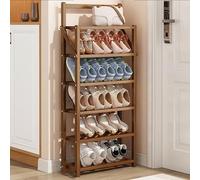 HXZJUIKL Scarpiera pieghevole in bambù, portatile, organizer per scarpe, per ingresso, non richiede installazione, per corridoio, armadio, camera da letto, soggiorno (C 50 cm)