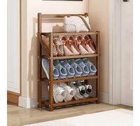 HXZJUIKL Scarpiera pieghevole in bambù, portatile, organizer per scarpe, per ingresso, non richiede installazione, per corridoio, armadio, camera da letto, soggiorno (A 50 cm)