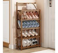 HXZJUIKL Scarpiera pieghevole in bambù, portatile, organizer per scarpe, per ingresso, non richiede installazione, per corridoio, armadio, camera da letto, soggiorno (B 50 cm)