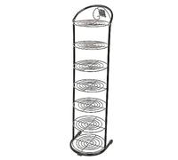 HXZJUIKL Semplice scarpiera verticale multistrato in metallo, scaffale per la casa con ante in ferro battuto per armadio, soggiorno, ingresso (28,9 cm di larghezza x 28,2 cm di larghezza x 10,3 cm di