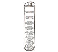 HXZJUIKL Semplice scarpiera verticale multistrato in metallo, scaffale per la casa con ante in ferro battuto per armadio, soggiorno, ingresso (28,9 cm di larghezza x 28,2 cm di larghezza x 10,3 cm di