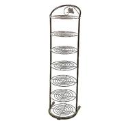 HXZJUIKL Semplice scarpiera verticale multistrato in metallo, scaffale per la casa con ante in ferro battuto per armadio, soggiorno, ingresso (28,9 cm di larghezza x 10,3 cm di profondità x 39,4 cm di