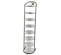 HXZJUIKL Semplice scarpiera verticale multistrato in metallo, scaffale per la casa con ante in ferro battuto, per armadio, soggiorno, ingresso (28,9 cm di larghezza x 28,2 cm di profondità x 10,3 cm