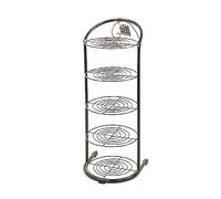 HXZJUIKL Semplice scarpiera verticale multistrato in metallo, scaffale per la casa con ante in ferro battuto, per armadio, soggiorno, ingresso (28,9 cm di larghezza x 28,2 cm di larghezza x 10,3 cm di