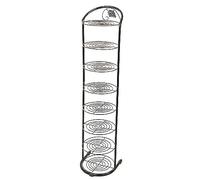 HXZJUIKL Semplice scarpiera verticale multistrato in metallo, scaffale per la casa con ante in ferro battuto per armadio, soggiorno, ingresso (28,9 cm di larghezza x 28,2 cm di larghezza x 10,3 cm di