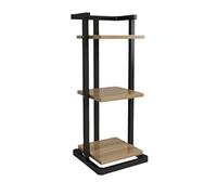 HXZJUIKL Supporto per Piante, Scaffale per Piante, Tavolo per Piante, Scaffale per Fiori A più Livelli, Supporto per Piante in Metallo E Ferro, Espositore per Piante Ind(C-75 * 30 * 30Cm)