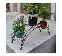 HXZJUIKL Supporto per Piante, Scaffale per Piante, Tavolo per Piante, Supporto per Fiori in Ferro Battuto, Portavasi Ad Arco, Scaffale per Piante per Decorazioni Interne(R-80 * 31 * 25Cm)