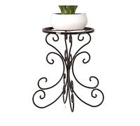 HXZJUIKL Supporto per Piante, Scaffale per Piante, Tavolo per Piante, Supporto per Fiori in Ferro, Supporto per Piante da Pavimento per Arredamento Soggiorno, Portavasi(Nero-28 * 46Cm)
