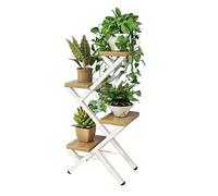 HXZJUIKL Supporto per Piante, Scaffale per Piante, Tavolo per Piante, Vaso per Piante in Metallo per Esterni, Supporto per Piante Classico per Interni, Supporto per Fior(A-80 * 40 * 25Cm)