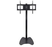 HXZJUIKL Supporto Universale per Monitor da Pavimento con Carrello Mobile con Base secondaria, Design Antiurto e Angolo ad Arco