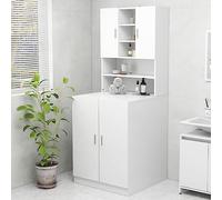 HXZZXS Mobile per Lavatrice con Ante Bianco Legno Multistrato 70,5x25,5x90 cm Mobile Lavatrice Incasso Armadietto Lavatrice Mobile Alto Armadio Bagno Mobile Prodotti Bagno Mobiletto con Ante