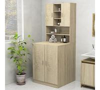 HXZZXS Mobile per Lavatrice con Ante Rovere Sonoma Legno Multistrato 70,5x25,5x90 cm Mobile Alto Armadio Bagno Mobile Prodotti Bagno Mobiletto con Ante Mobile Lavatrice Incasso Armadietto Lavatrice