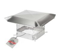 HY-GUARD HGSS99 Copertura per Canna Singola zincato, Dimensioni Maglia 1,9 cm, Adatta per Esterni di Piastrelle fumarie in Argilla Esistenti, Acciaio Inox, 9" x 9"