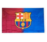 Hy-Pro Bandiera ufficiale del Barcellona, 1,5 x 0,9 m, striscione nazionale di calcio in poliestere per casa e partite, attrezzatura per tifosi con grande stemma e dettagli Barca rossi e blu